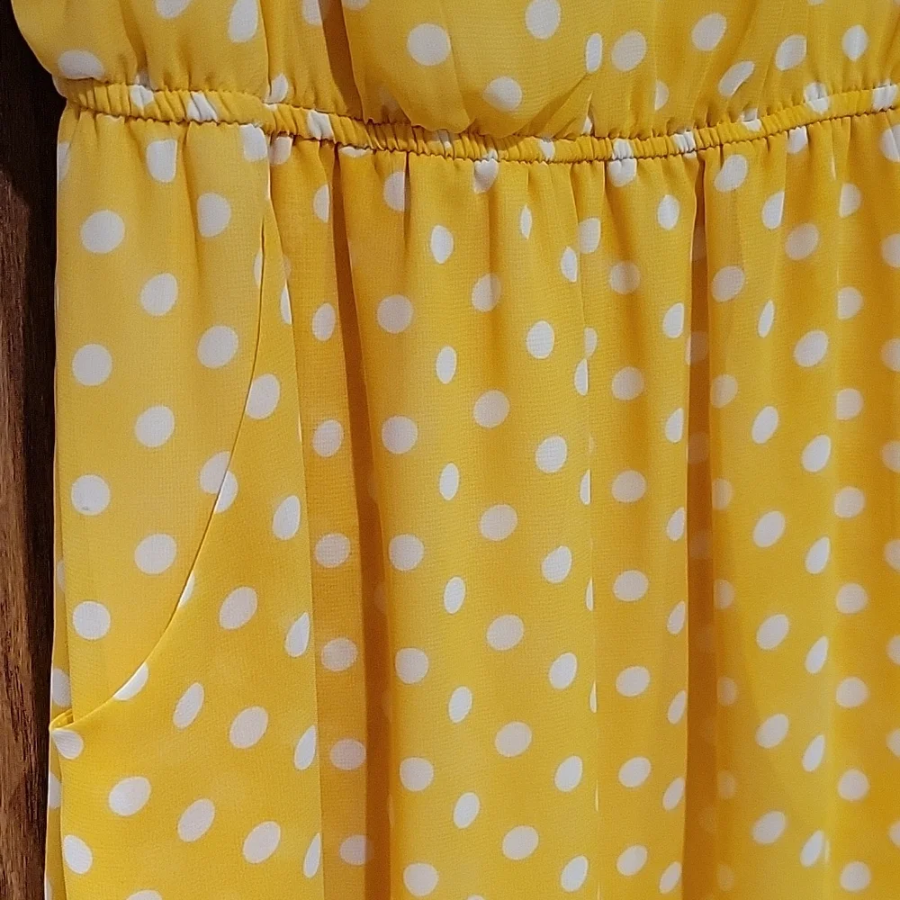 Yello Polka-dot Dress - Picture 5 of 6
